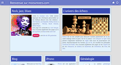 Desktop Screenshot of monunivers.com